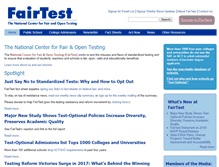 Tablet Screenshot of fairtest.org